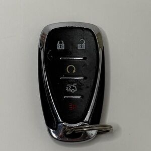 2016 Chevy Malibu Black and Silver Car Key Fob